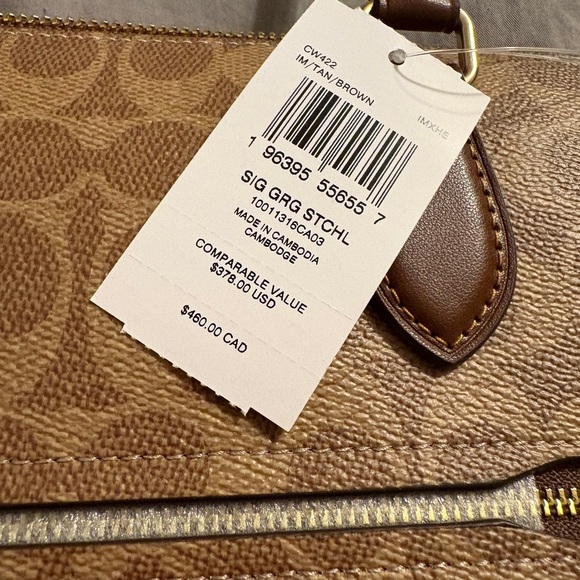 NWT COACH Georgia Satchel in Brown - Picture 7 of 8